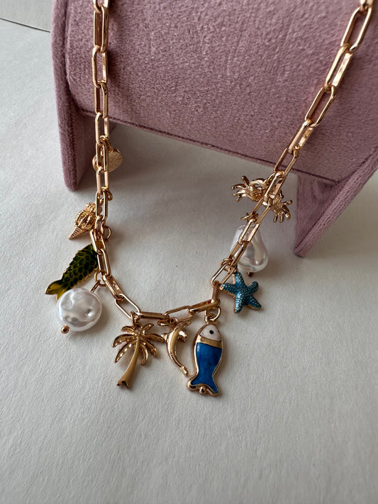 Sea-Life Charm Necklace