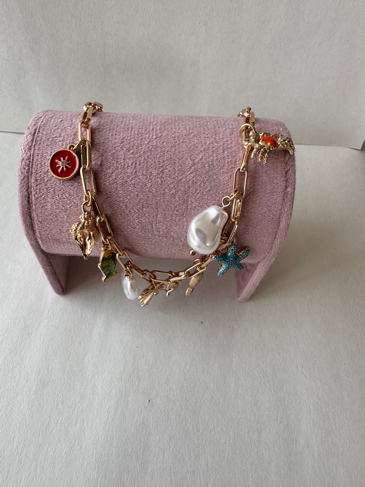 Coastal Sea Life Charm Necklace