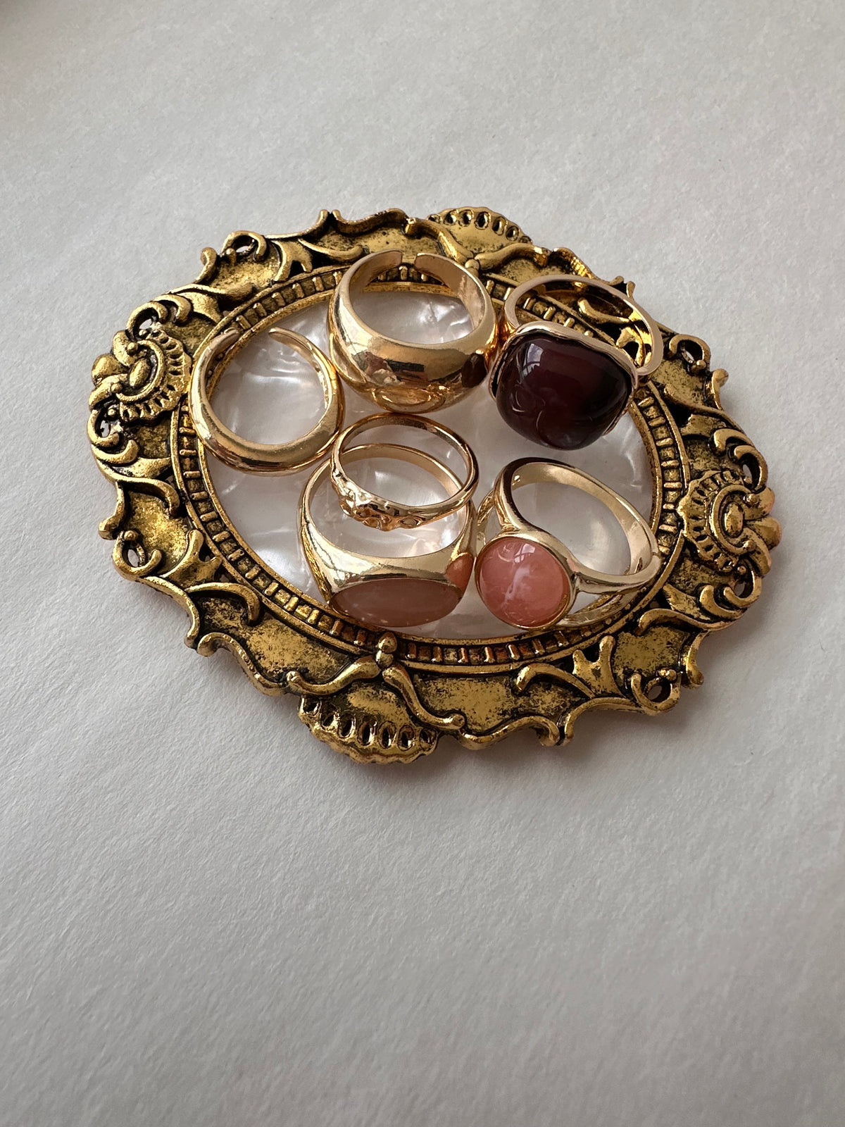 Antique 5 piece Ring set