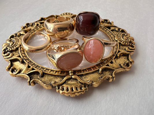 Antique 5 piece Ring set